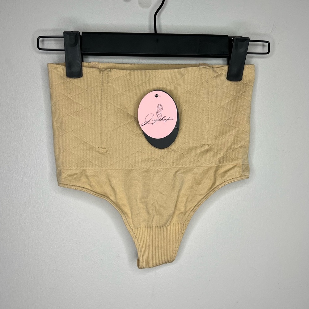 Joyshaper size small, nude, boned Shapewear thong. Boning for shape. High waist.
